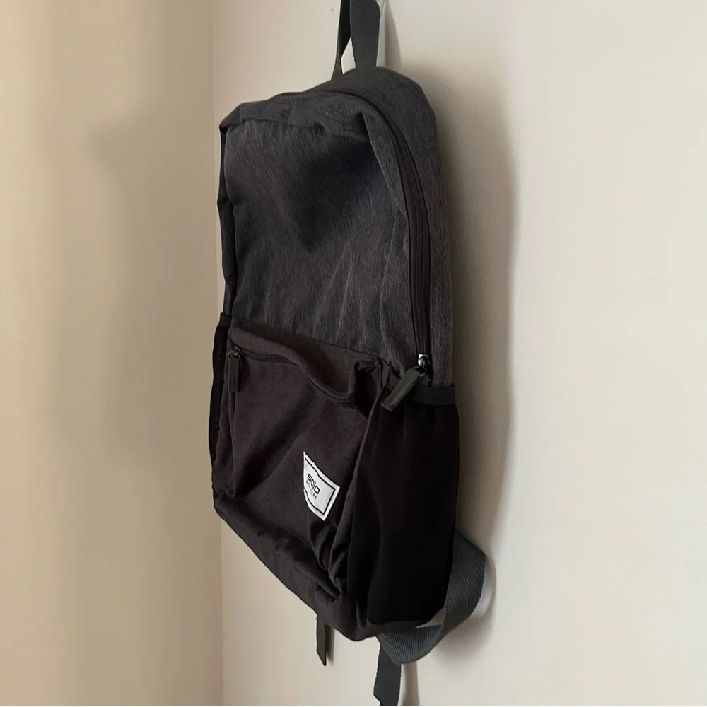 Solo New York Backpack Black And Charcoal‎ From Recycled Bottles 18”x12”